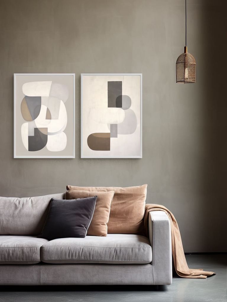 Арт-принт в багете Тени-Иллюзии 50х70