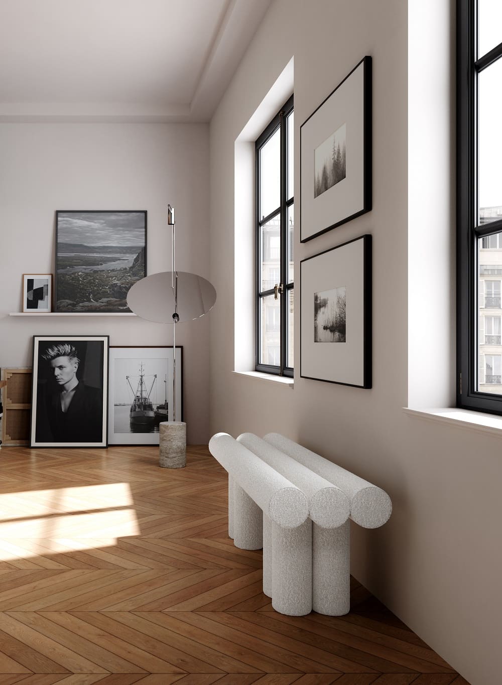 Скамья Hiro Bench Off White