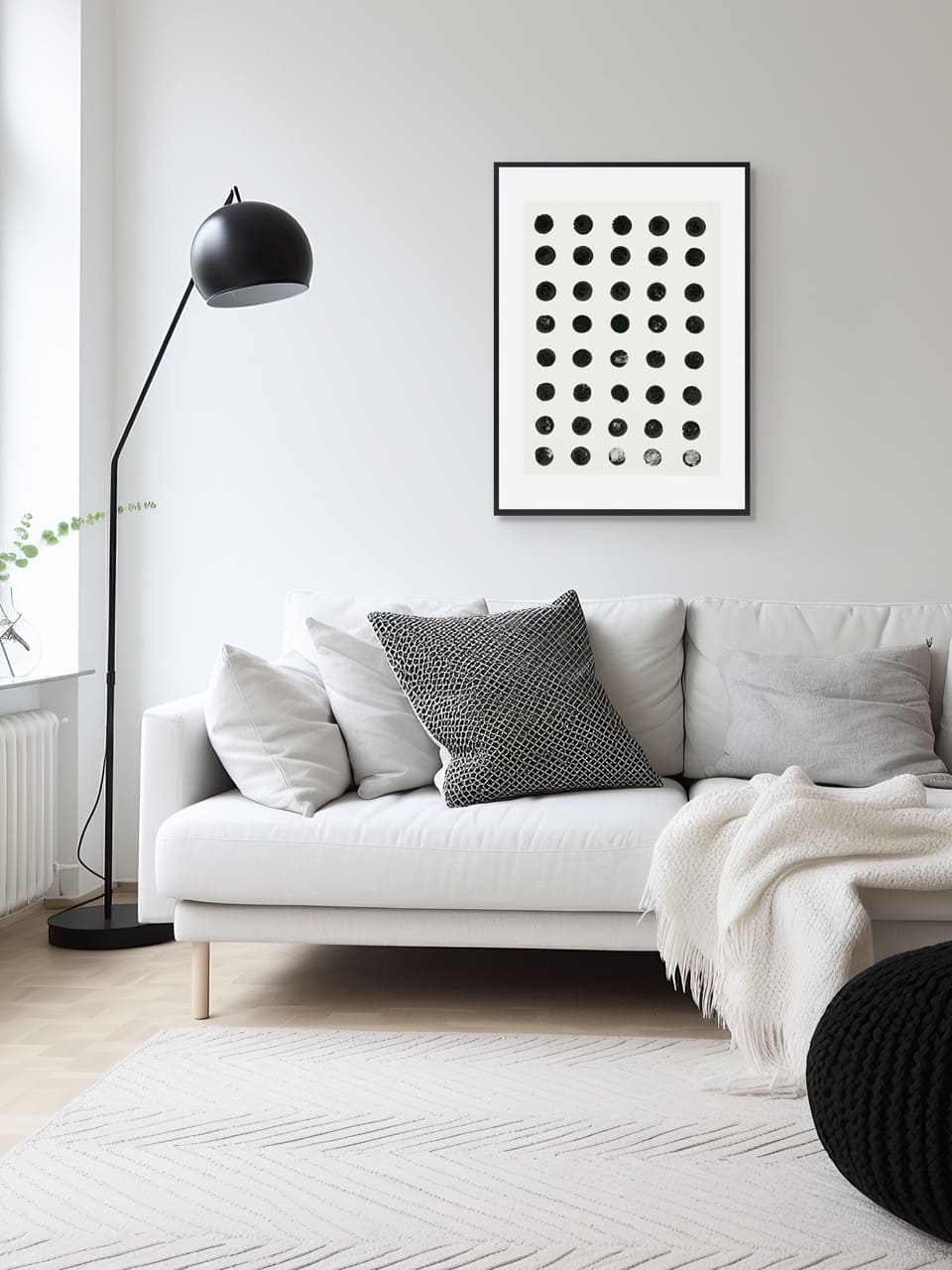 Арт-принт в багете Монохром-Ритм 60х80