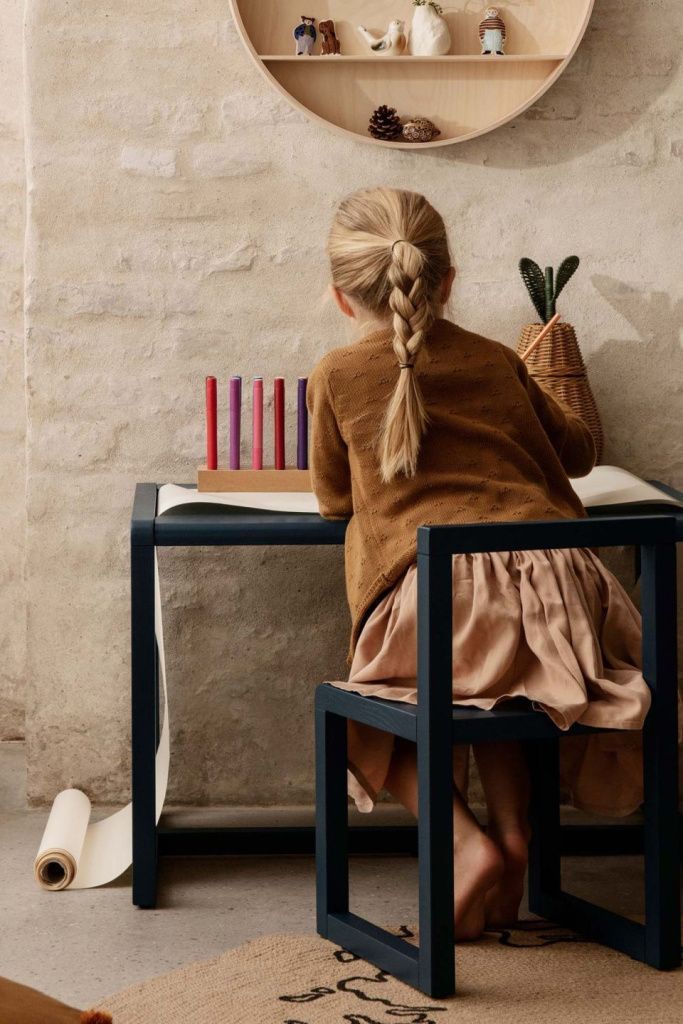 Стул детский Little Architect Chair Dark Blue