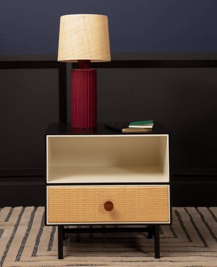 Тумба прикроватная Bedside Table Essence Black Ivory