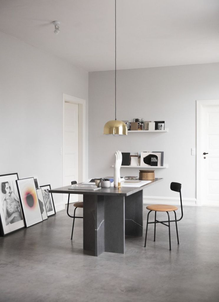 Стул Afteroom Dining Chair Black Cognac h77