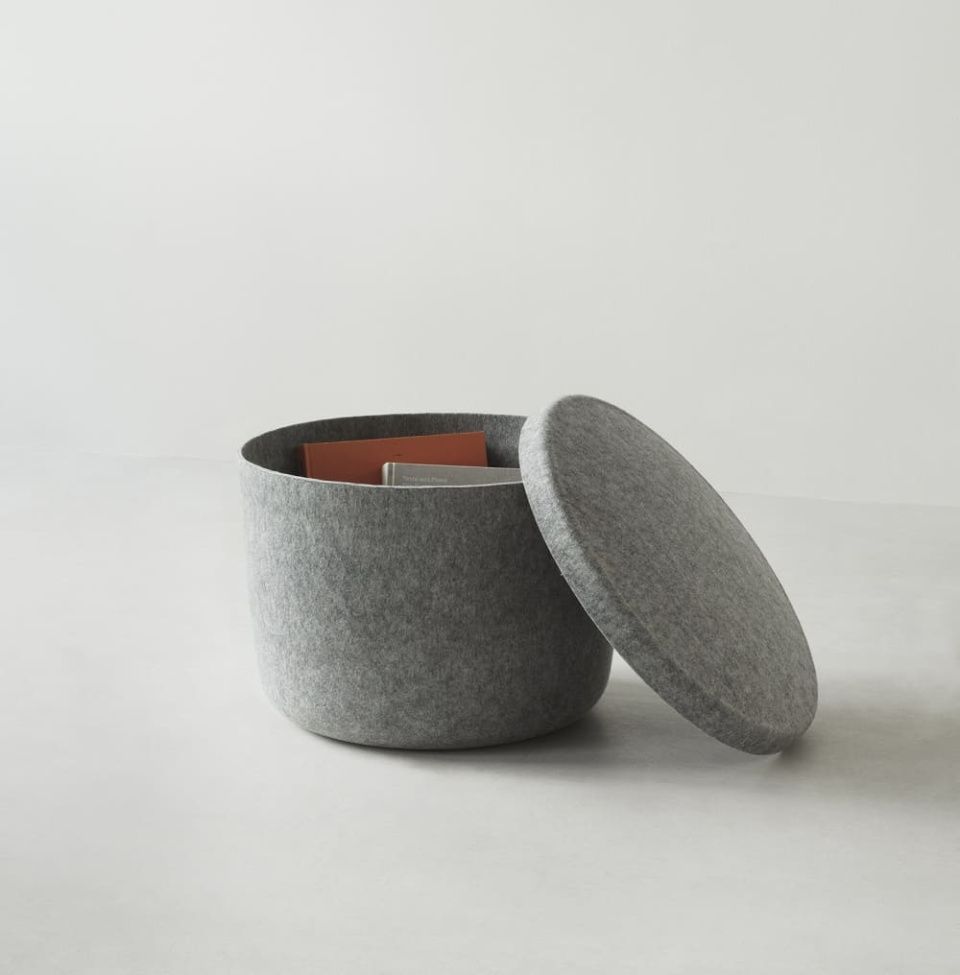Пуф Hide Storage Pouf Small Grey