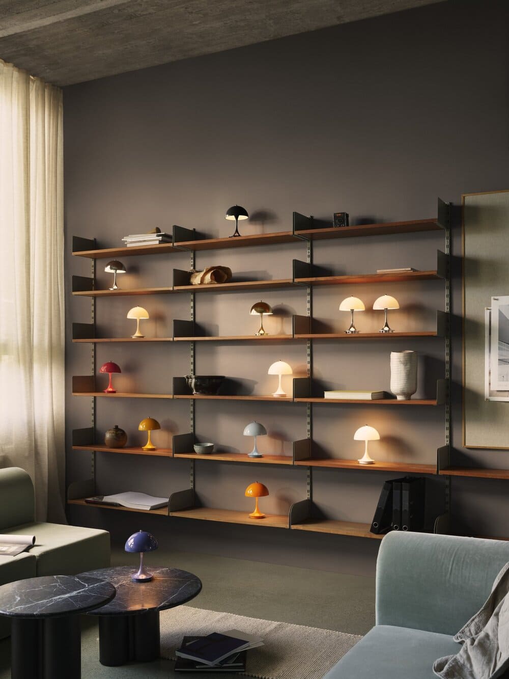 Светильник настольный Panthella 160 Portable Lamp Opaque Moss Green