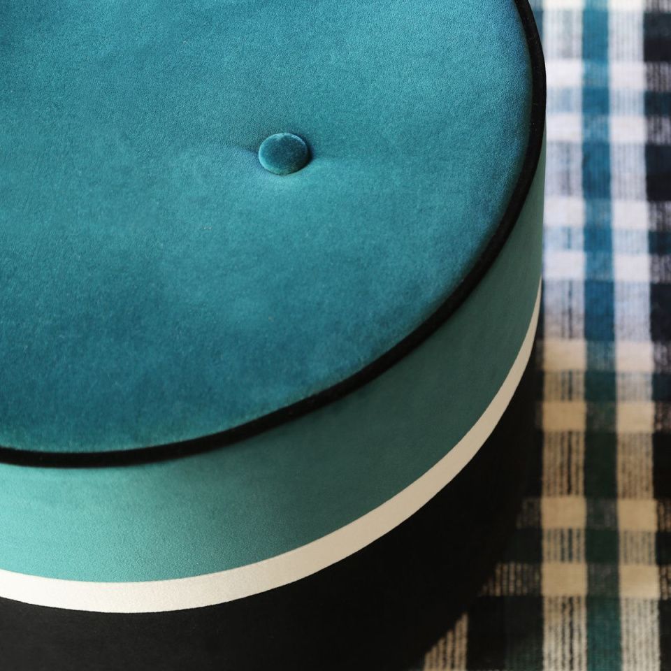 Пуф Leo Bleu Sarah ø43