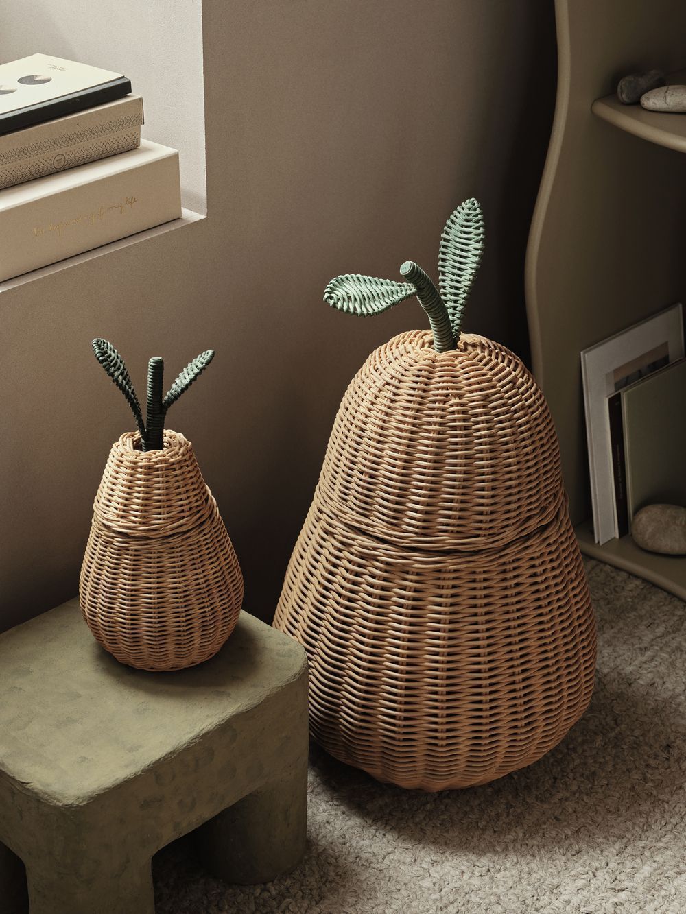 Корзина Pear Braided Storage Natural Small