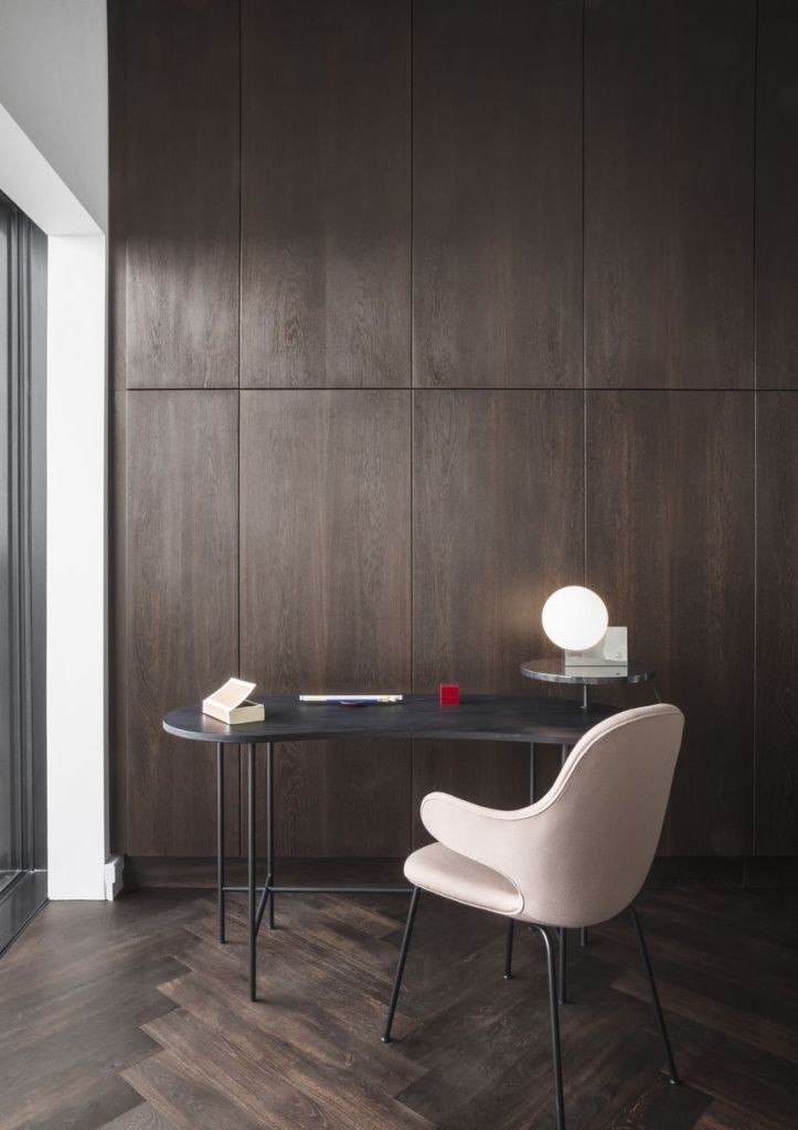 Стол Palette JH9 Nero Marquina Marble Black Lacquered Ash