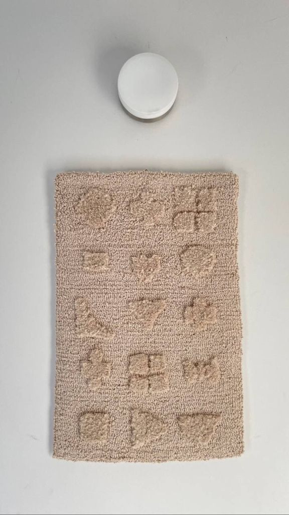 Декоративное панно из хлопка «Песочный»