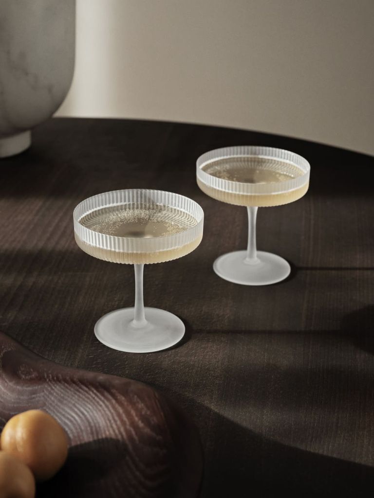 Бокалы для шампанского Ripple Champagne Saucers Frosted 2 шт