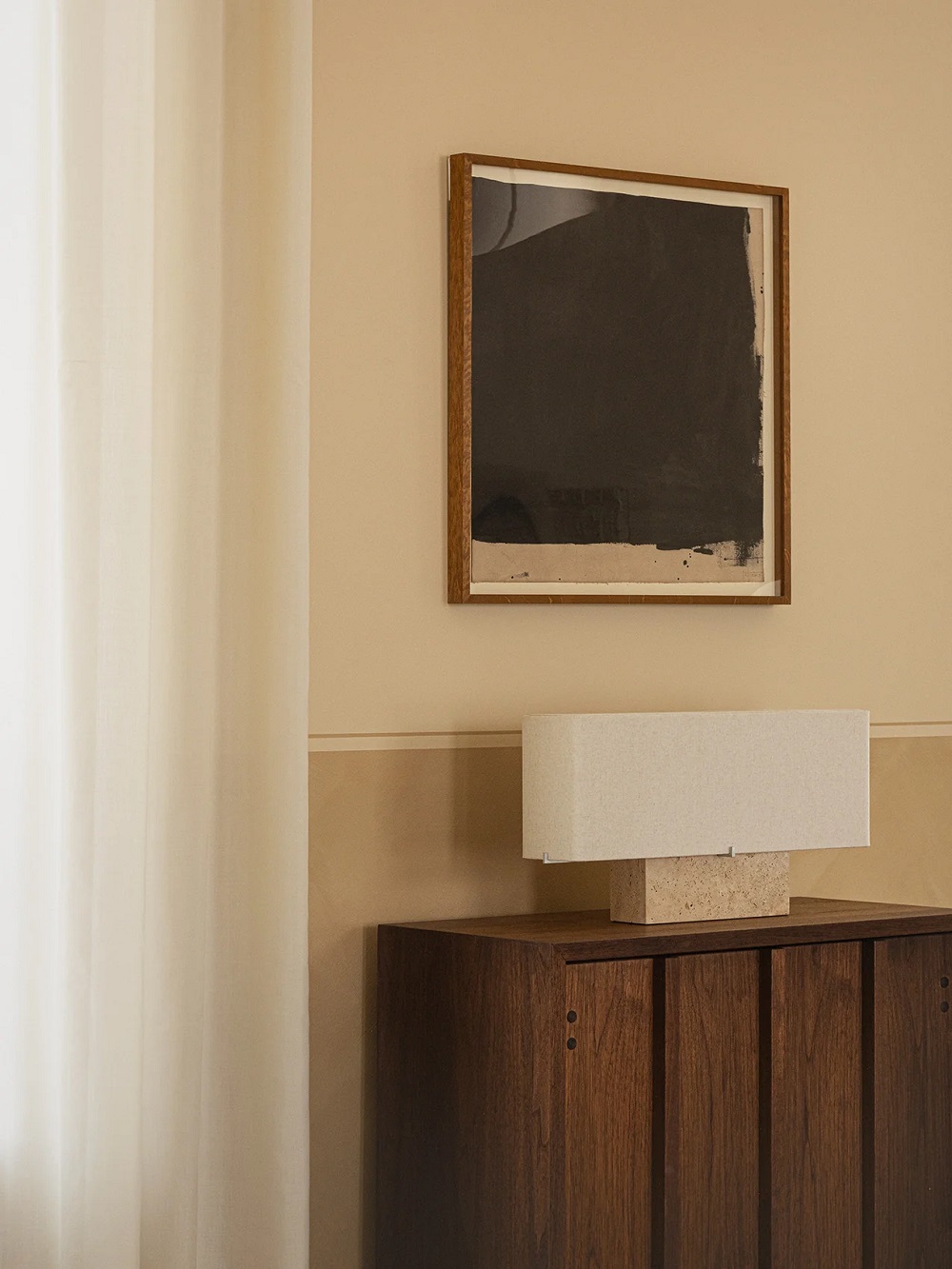 Лампа настольная Nonna Table Lamp Travertine H30