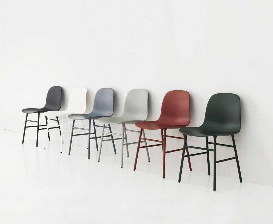 Стул Form Chair Steel Red