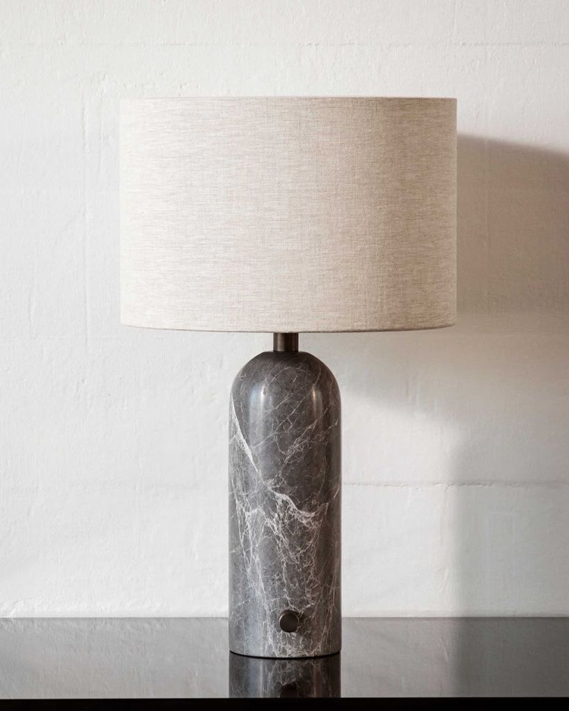Светильник настольный Gravity Table Small Grey Marble Canvas