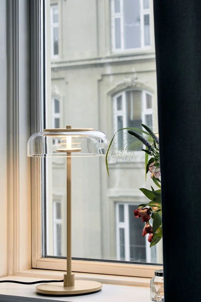 Светильник настольный Blossi Table Nordic Gold Clear