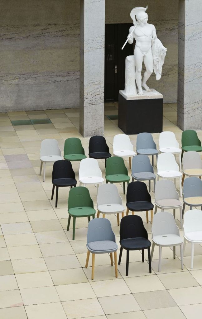 Стул Allez Chair Upholstery Main Line Flax Park Green Oak