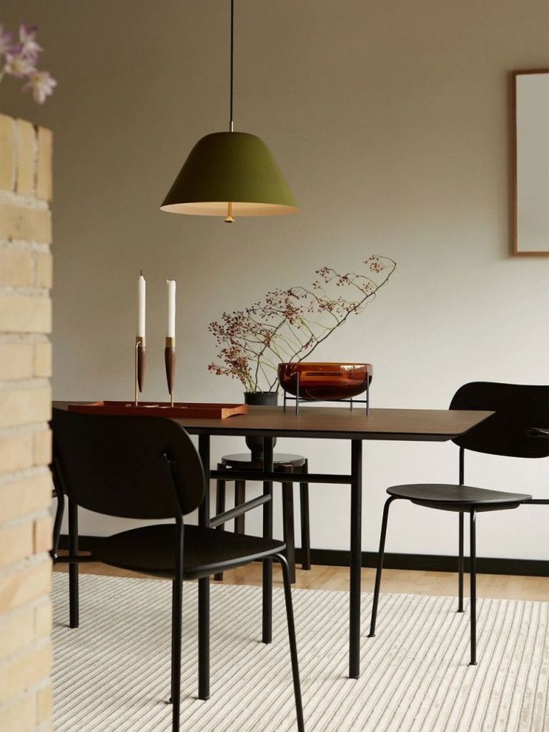 Светильник потолочный Levitate Sage Green Brass Ø 40