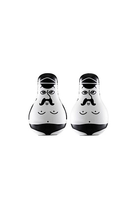 Набор для соли и перца Friends Salt & Pepper Set Black/White