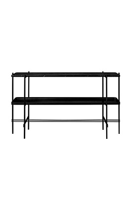 Консоль TS Console Black Marquina Marble 2 rack w. tray