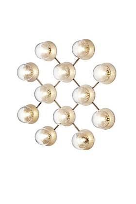 Светильник настенный Liila 12 Brass Optic Clear