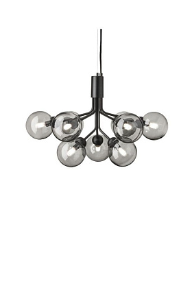 Светильник потолочный Apiales 9 Satin Black Smoked Black