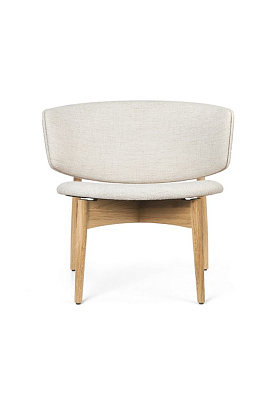 Кресло Herman Lounge Chair Wood Boucle