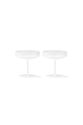Бокалы для шампанского Ripple Champagne Saucers Frosted 2 шт