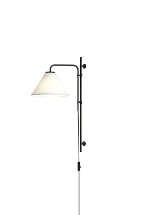 Бра Funiculi Fabric Plug-in Wall Shade White