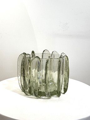 Ваза авторская с лопастями большая