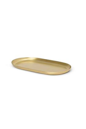 Поднос Basho Tray Oval Brass