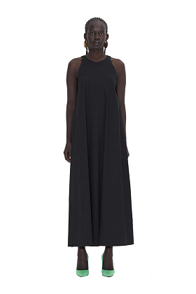 Платье с горловиной халтер Черный (M)