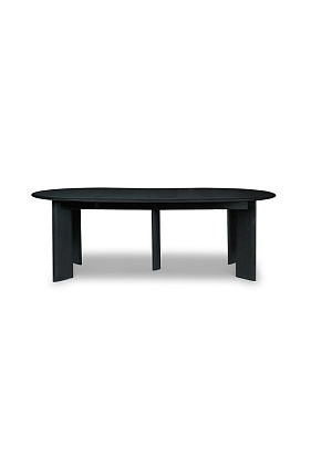 Стол Bevel Table Extendable Black Oiled Oak
