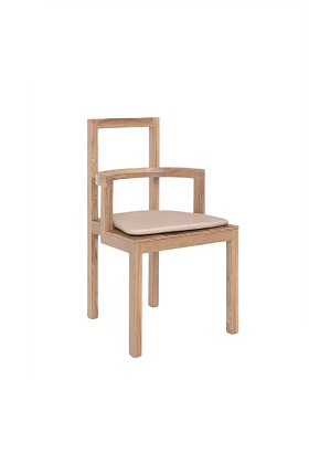 Стул «Архитектор» с кожаной сидушкой