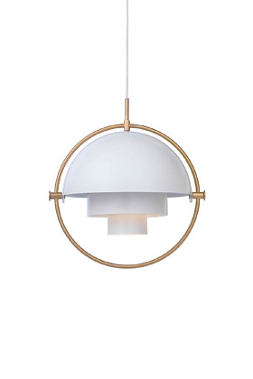 Светильник потолочный Multi-Lite Pendant White Semi Matt Brass Ø32