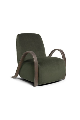Кресло Buur Lounge Chair Rich Velvet Pine