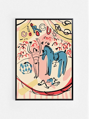 Арт-принт в раме Цирк 70x100