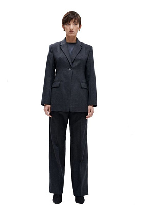 Блейзер M меланж Темно-Серый