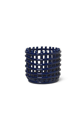 Корзина керамическая Ceramic Basket Small Blue