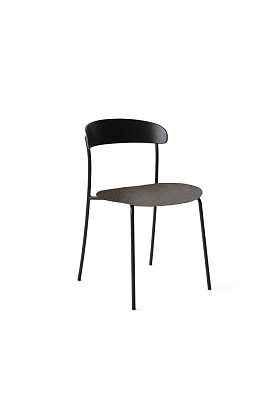 Стул Missing Chair Black Ash w. Black Frame Kvadrat Molly 2 170