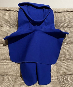 Капюшон синий