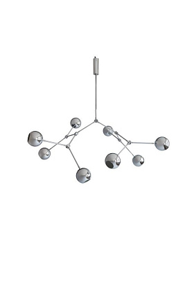 Светильник потолочный Drop Chandelier Globe Mini Chrome