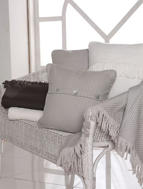 Плед Hasir Ecru 100X180