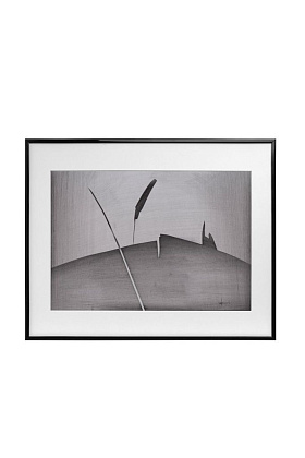 Картина «Пейзаж с травинкой» 3/3 из серии «Придуманный пейзаж» в оформлении