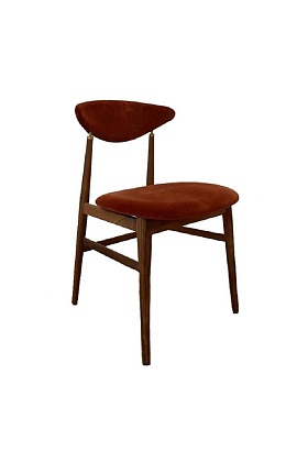 Стул Gent Dining Chair Walnut Velvet 641