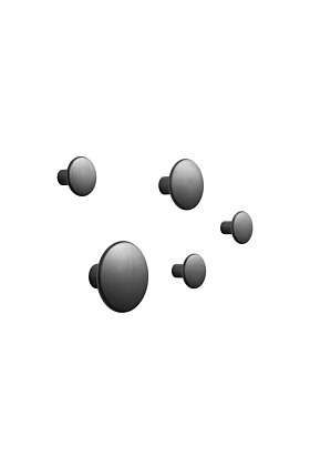 Набор крючков Dots Metal Color Black 5 шт