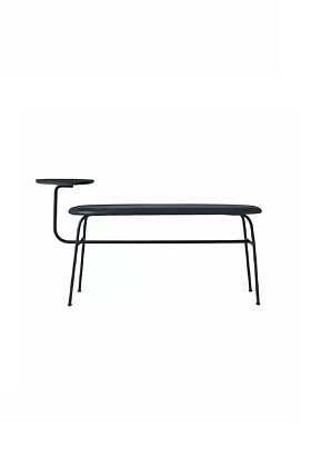 Скамья Afteroom Bench Black Marble Velvet