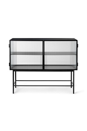 Комод Haze Sideboard Reeded Glass Black