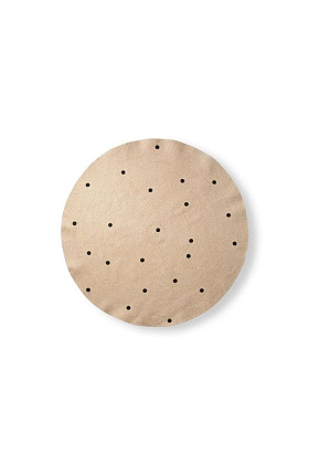 Ковер Jute Carpet Black Dots Ø130