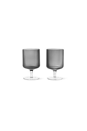 Бокалы Ripple Wine Glasses Smoked Grey 2 шт