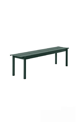 Скамья Linear Steel Bench Dark Green