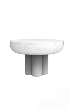 Столик Crown Table Low Bone White