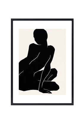 Арт-принт в багете Муза тёмная I 40х50